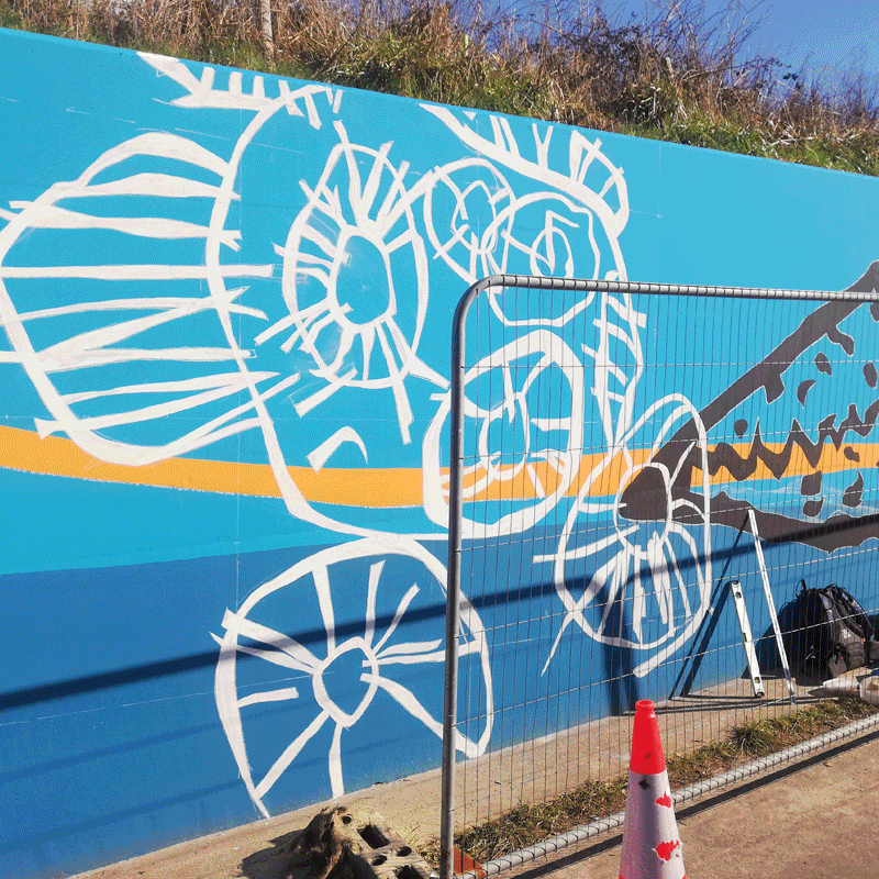 Exe Trail Plankton Mural Tidelines