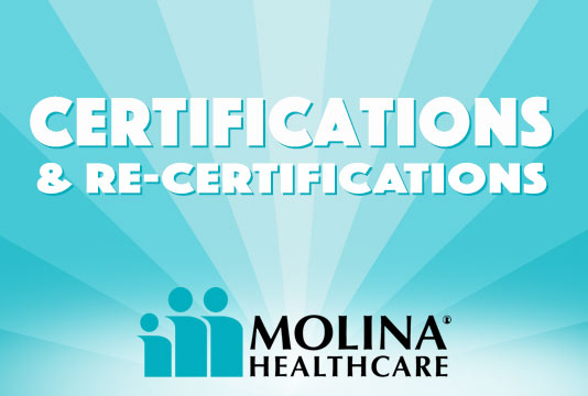 How To Certify With Molina Healthcare Tidewater Management Group