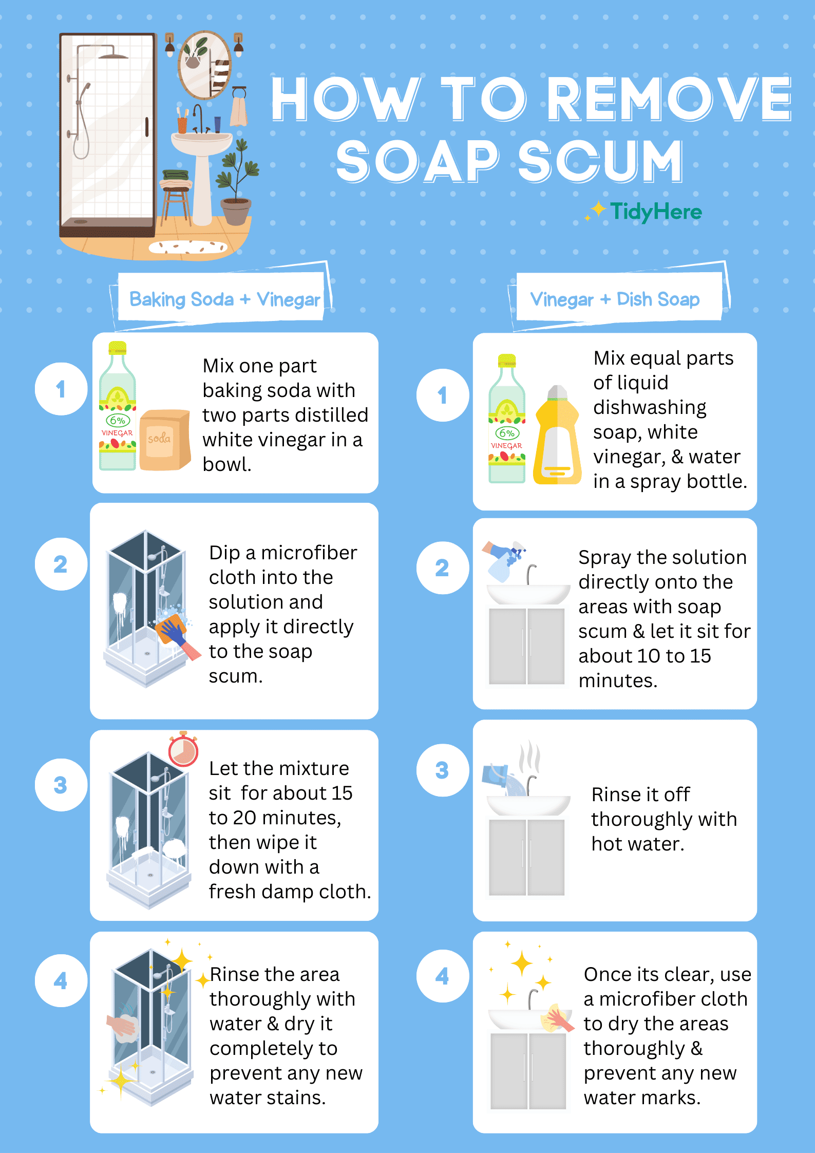 How to Remove Soap Scum Quickly and Easily TidyHere