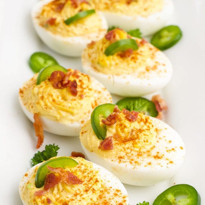 Spicy Deviled Eggs With Bacon TidyMom®