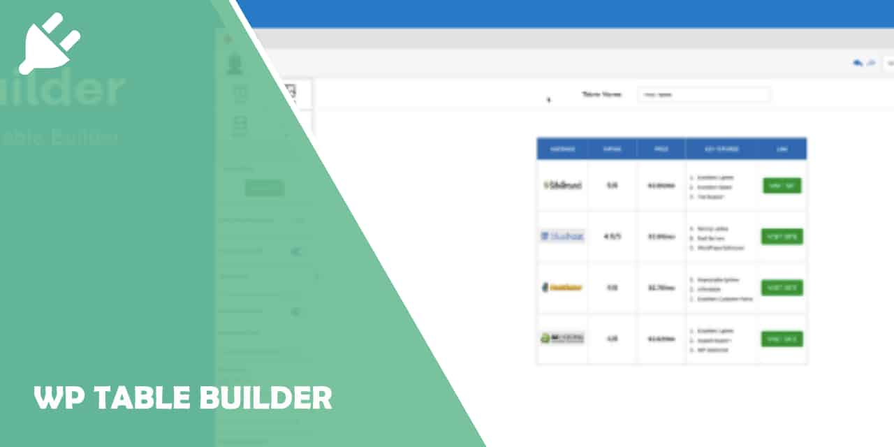 WP Table Builder