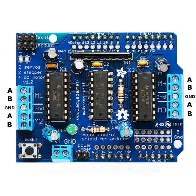 Motor Shield Arduino L293 Compra Online Puebla México Tienda de