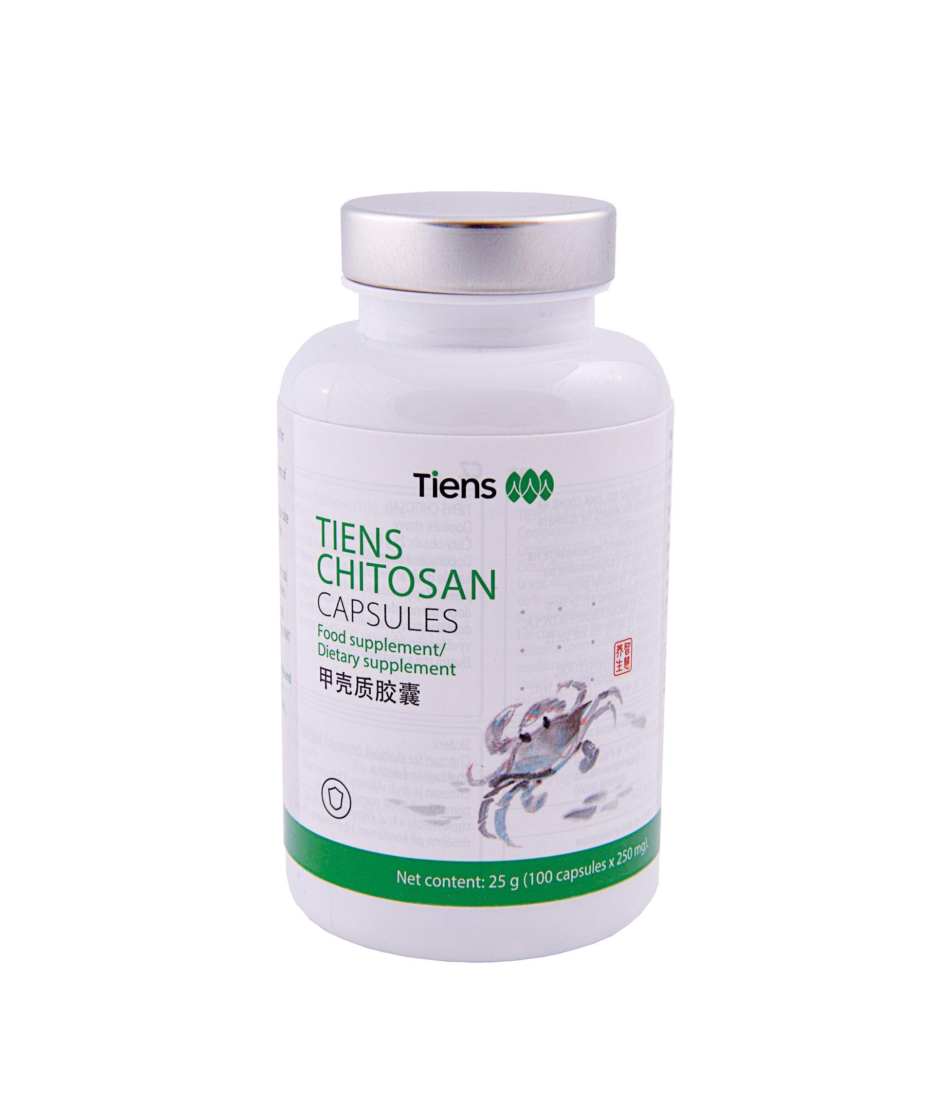 TIENS Chitosan capsules, 100 capsules TIENS USA