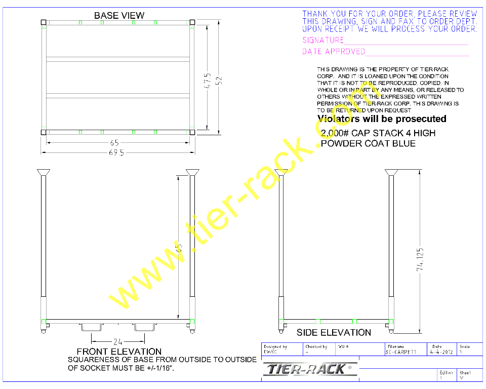 Pad Racks Heavy Duty Carpet Pad Racks TierRack
