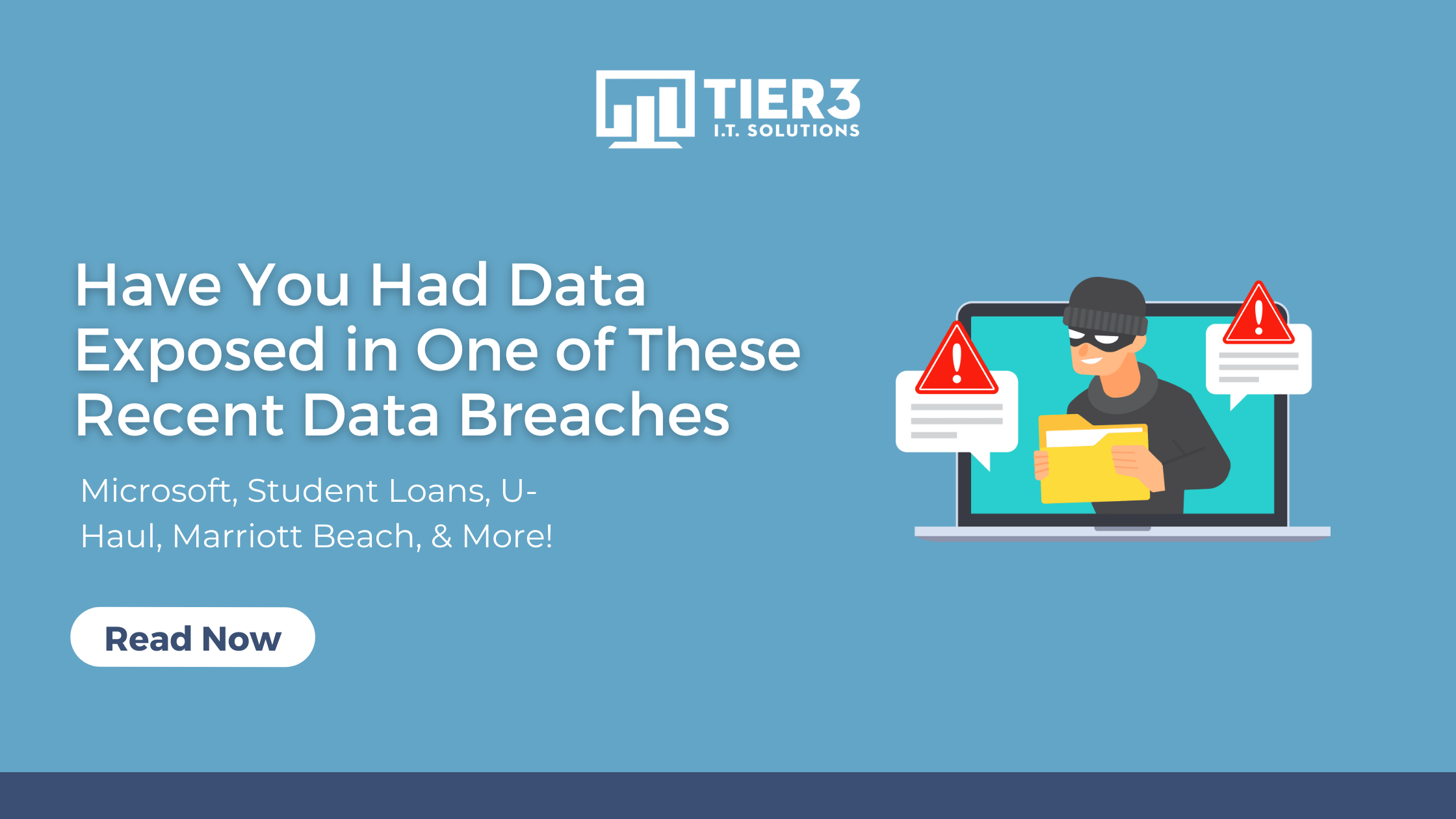 Has your data been leaked in a data breach? Tier 3 IT Solutions