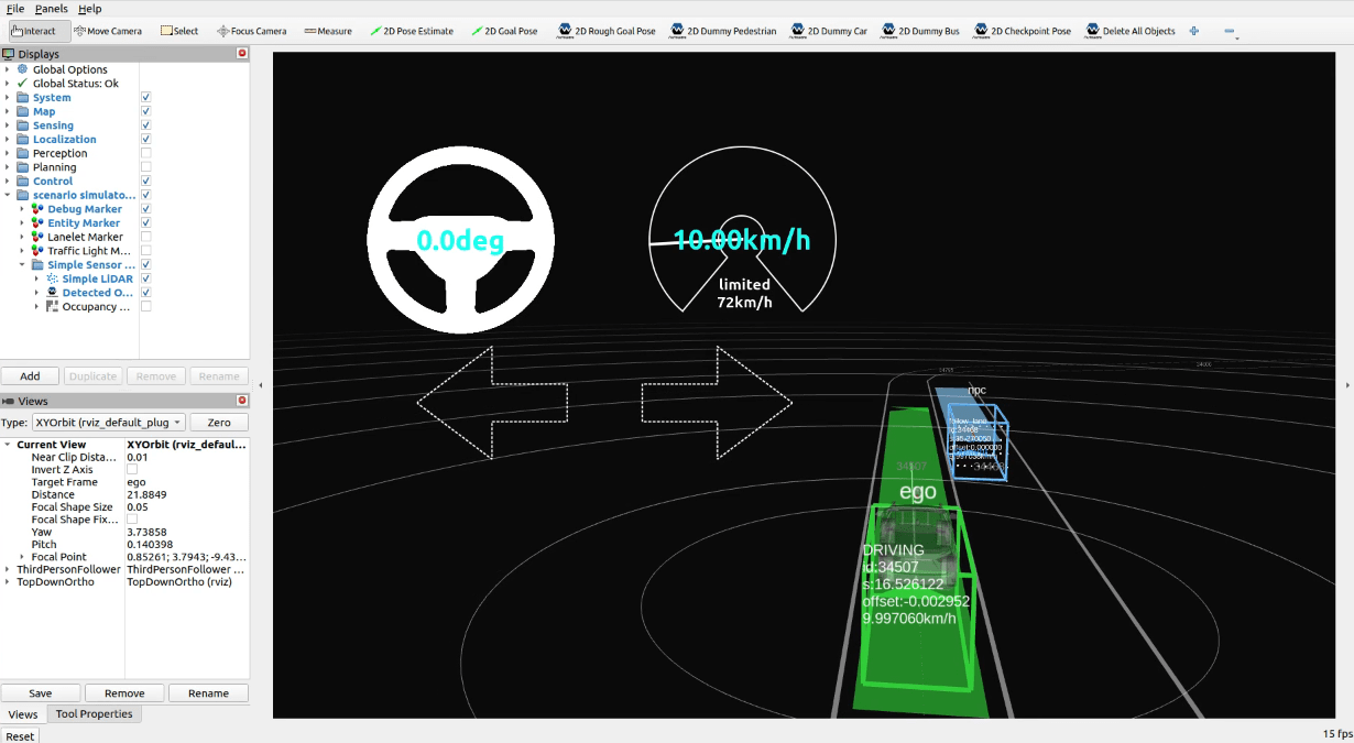 Simple sensor simulator Scenario testing framework for Autoware