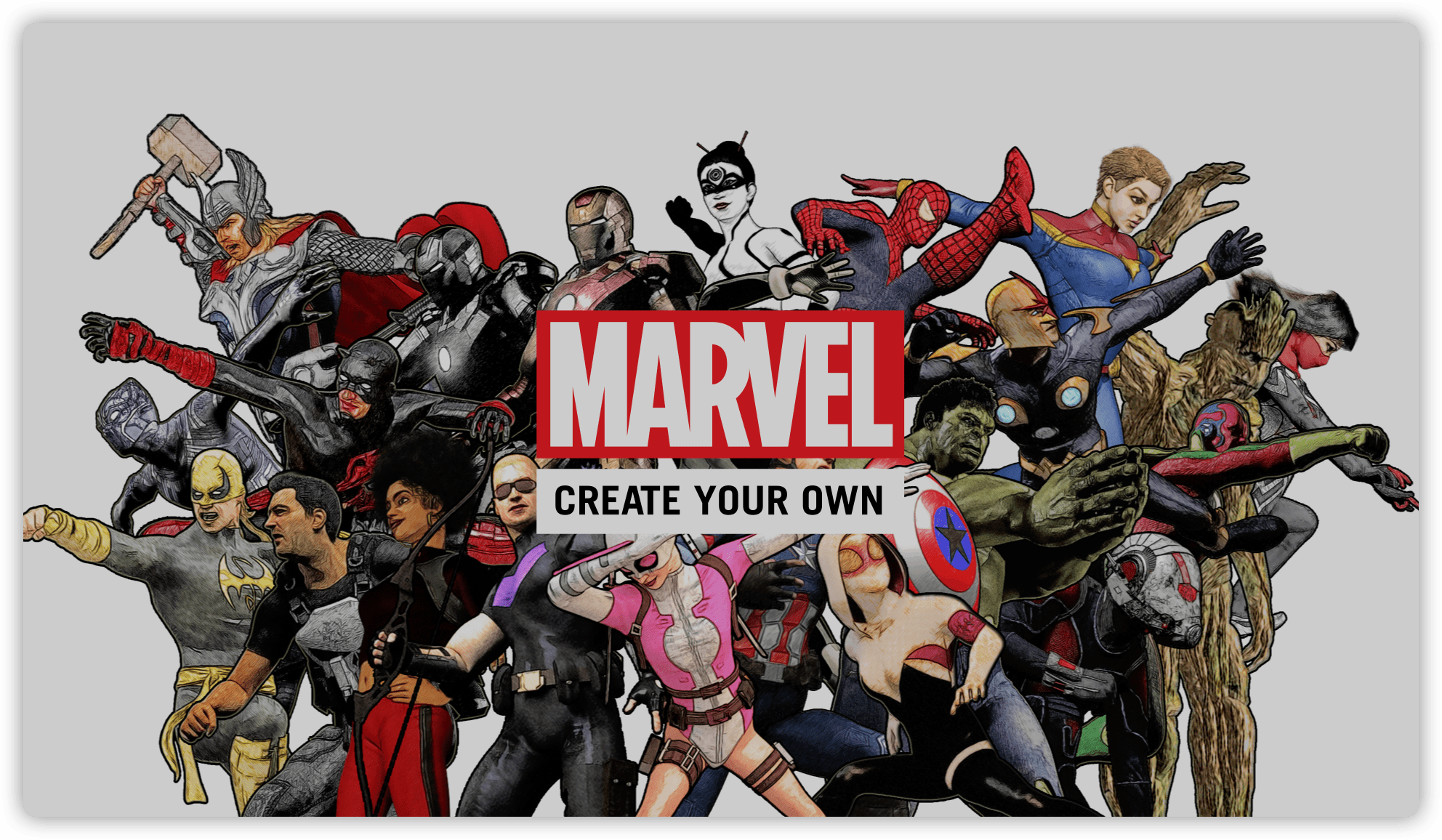 Plataforma De Cómics Create Your Own De Marvel, Aunque No Tan Libre.