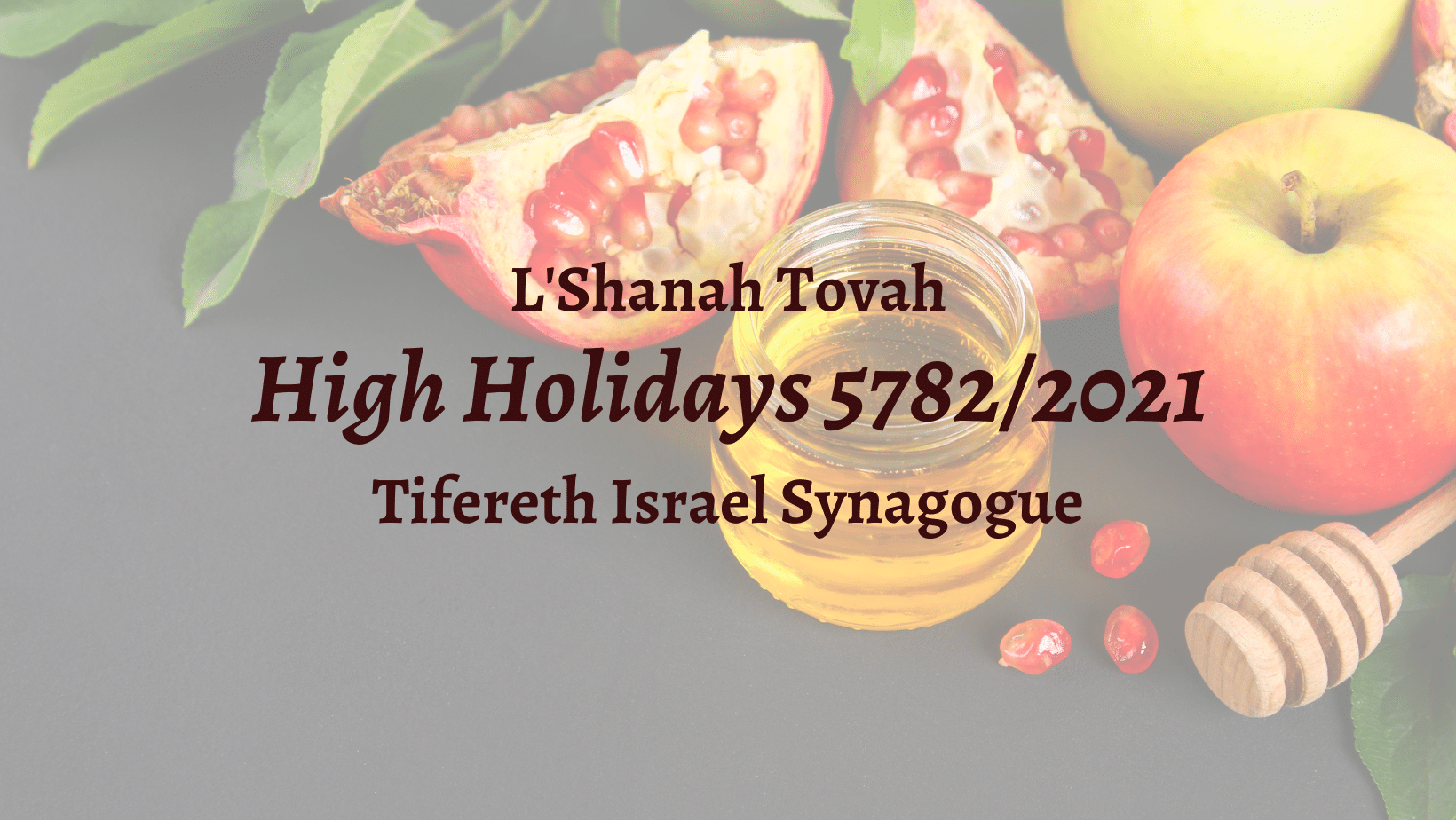 High Holidays Tifereth Israel Synagogue