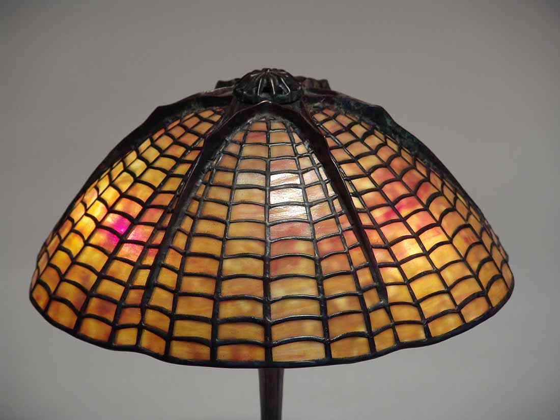 15″ SPIDERWEB GOLD Tiffany Lamps
