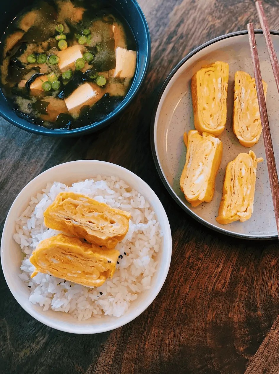 Easy Japanese Breakfast Tamagoyaki & 5 Minute Miso Soup Tiffy Cooks