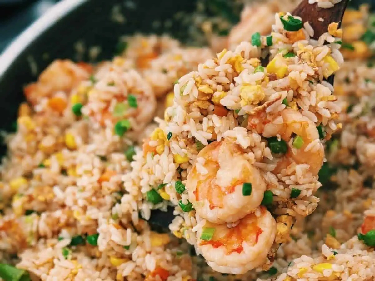 Shrimp Fried Rice No More Mushy Fried Rice! Tiffy Cooks