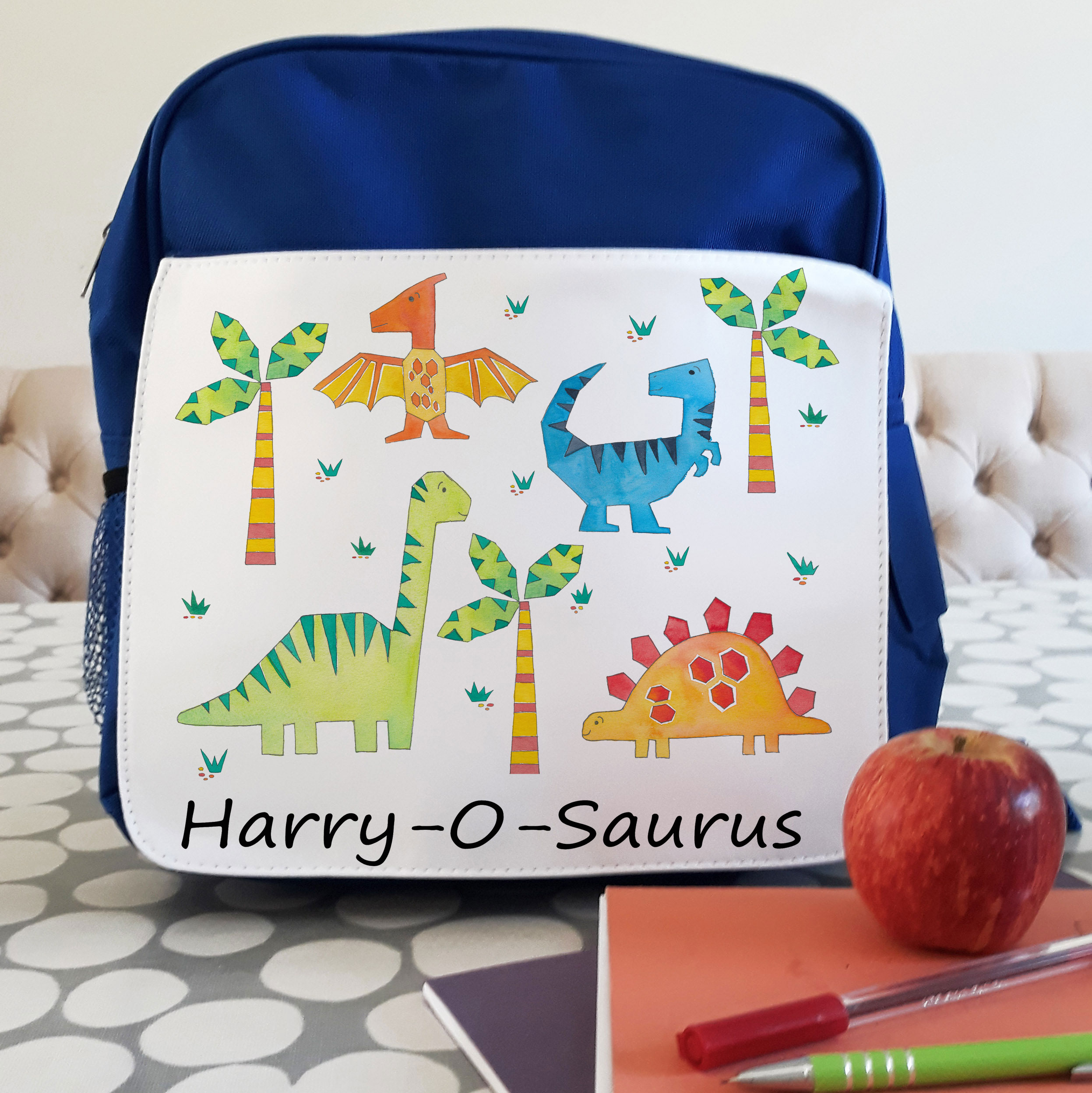 Dinosaur BackpackKids Personalised BackpacksTiger Lily Prints