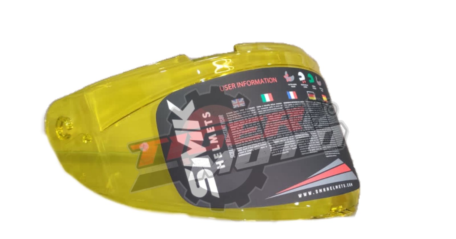 SMK TYPHOON NIGHT VISION YELLOW VISOR Tiger Moto