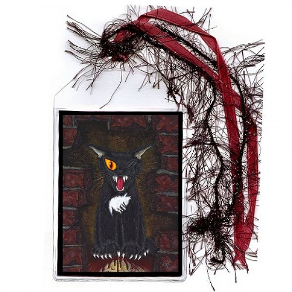 Bookmark The Black Cat, Edgar Allan Poe, One Eyed Cat, Tigerpixie