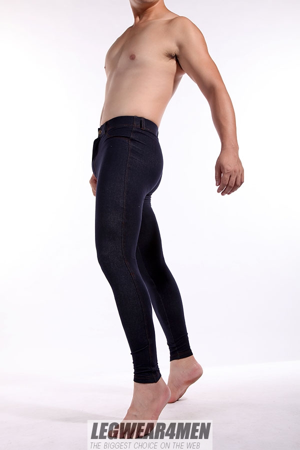 L4M 640 Men's 'Denimlook' Leggings [L4M 640 Men's 'Jeggings'] £14.99