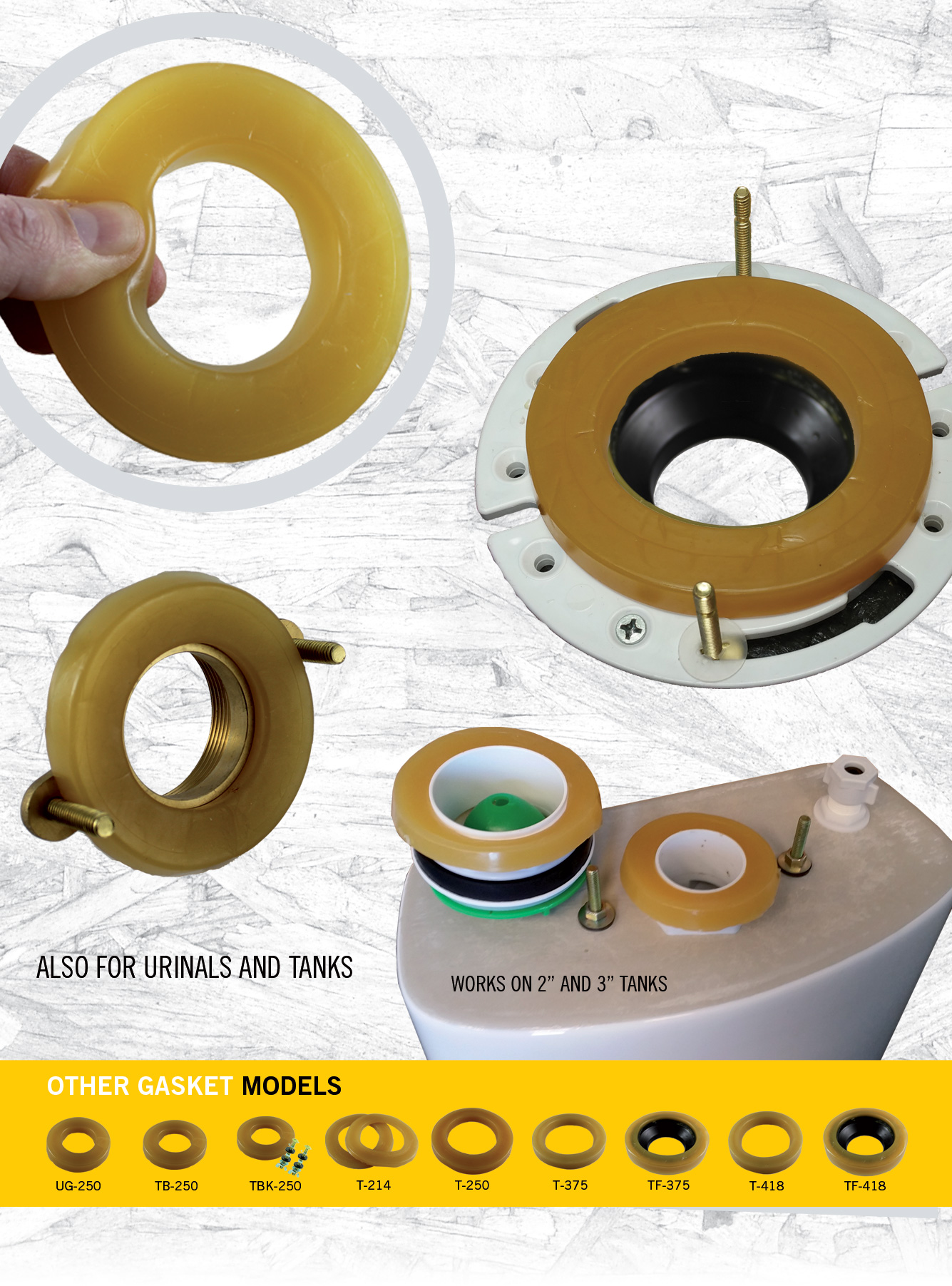 Tight Seal Waxless Toilet Gasket Tight Seal Waxless Toilet Gasket