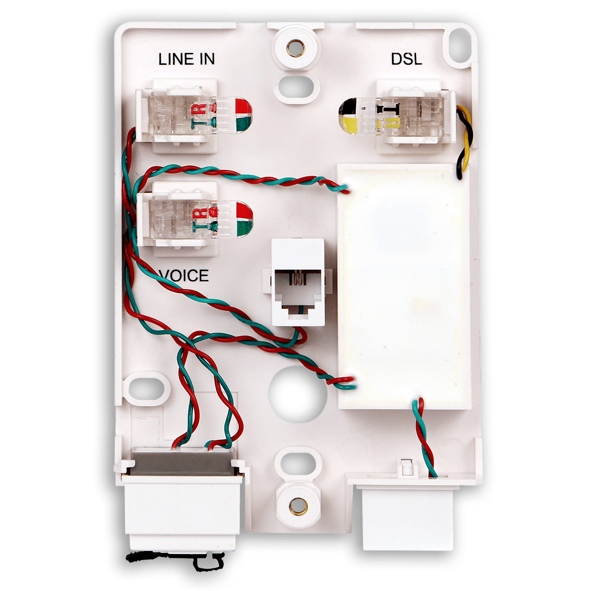 761SM12 Surface Mount Wall Jack with DSL Filter Tii