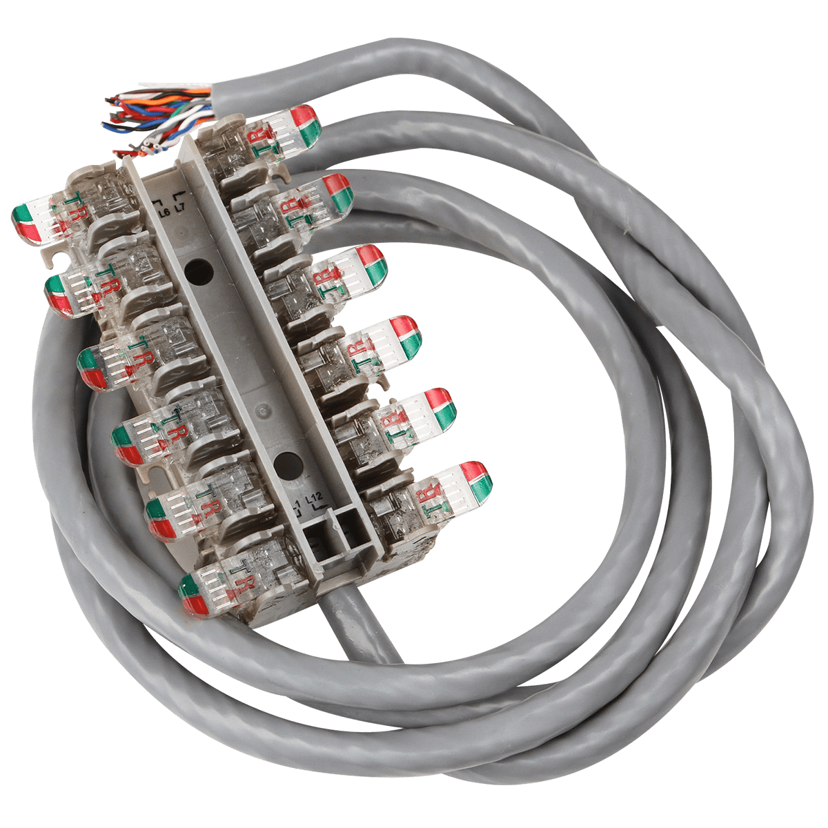 68M12C04 Twelve Line Sealed Wire Terminal with 4ft. Cat3 Cable Stub