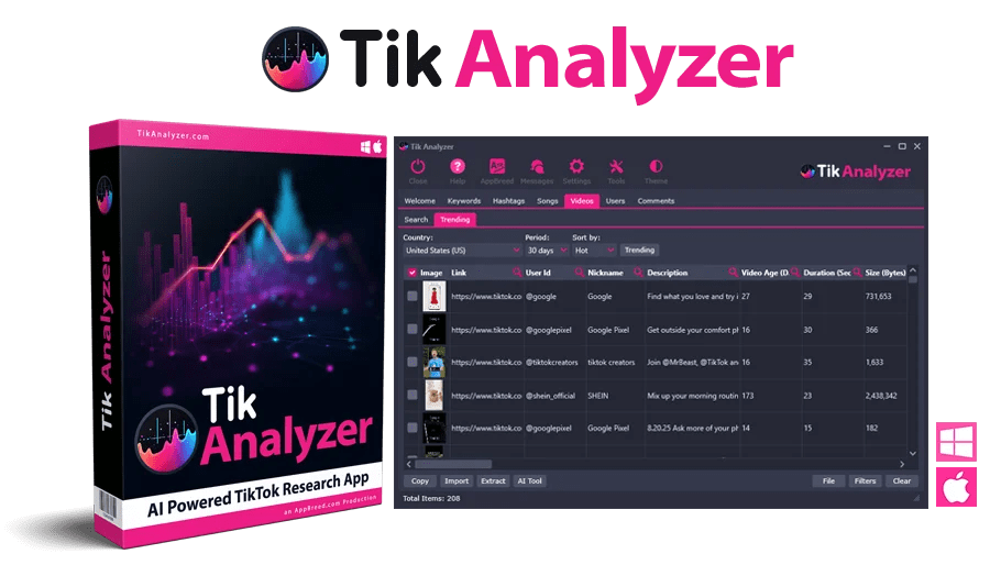 Tik Analyzer Review AI Powered Tiktok Research App