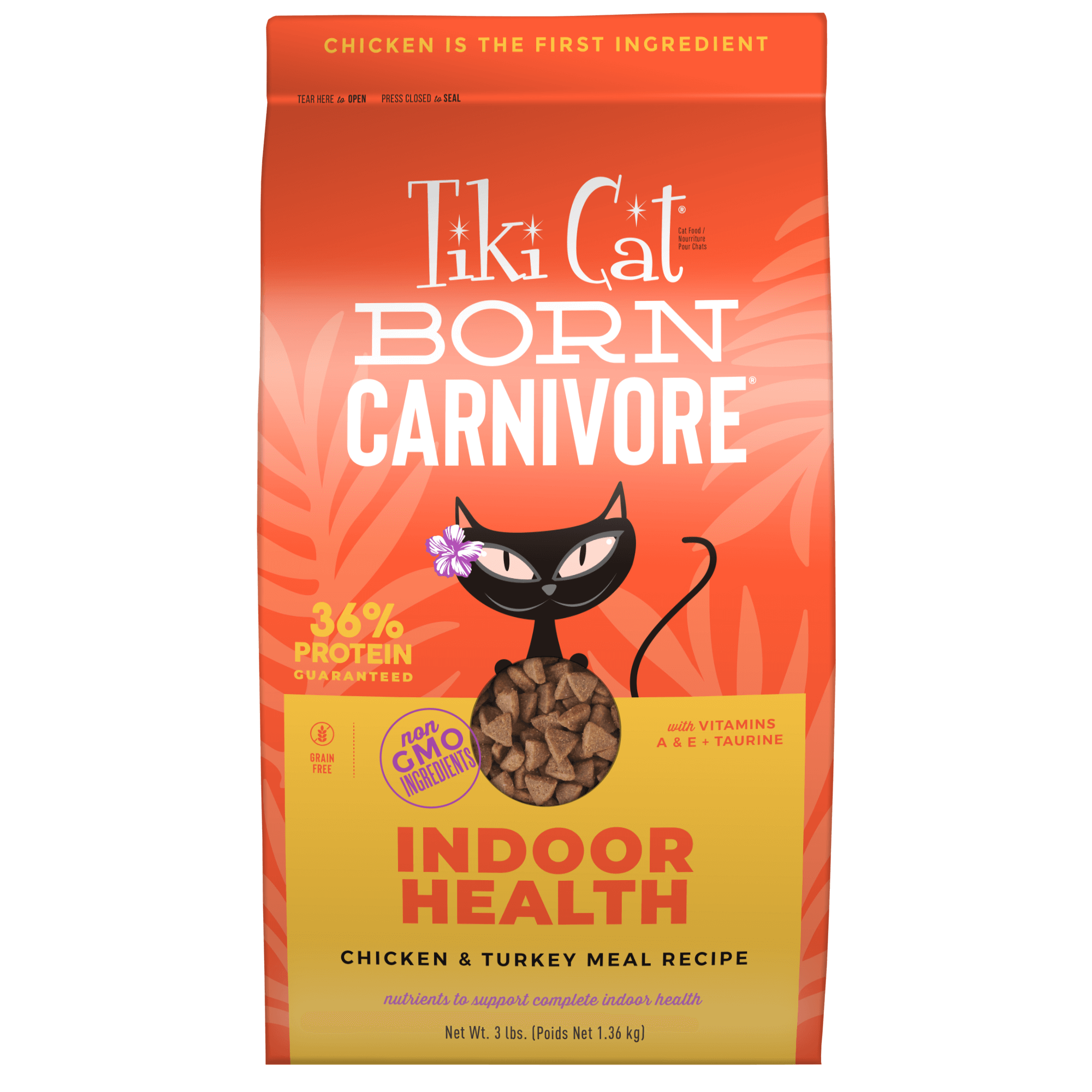 Indoor Health Chicken & Turkey Meal Recipe Tiki Pets
