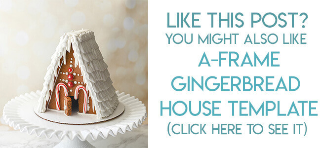 Free Printable Chalet Gingerbread House Template