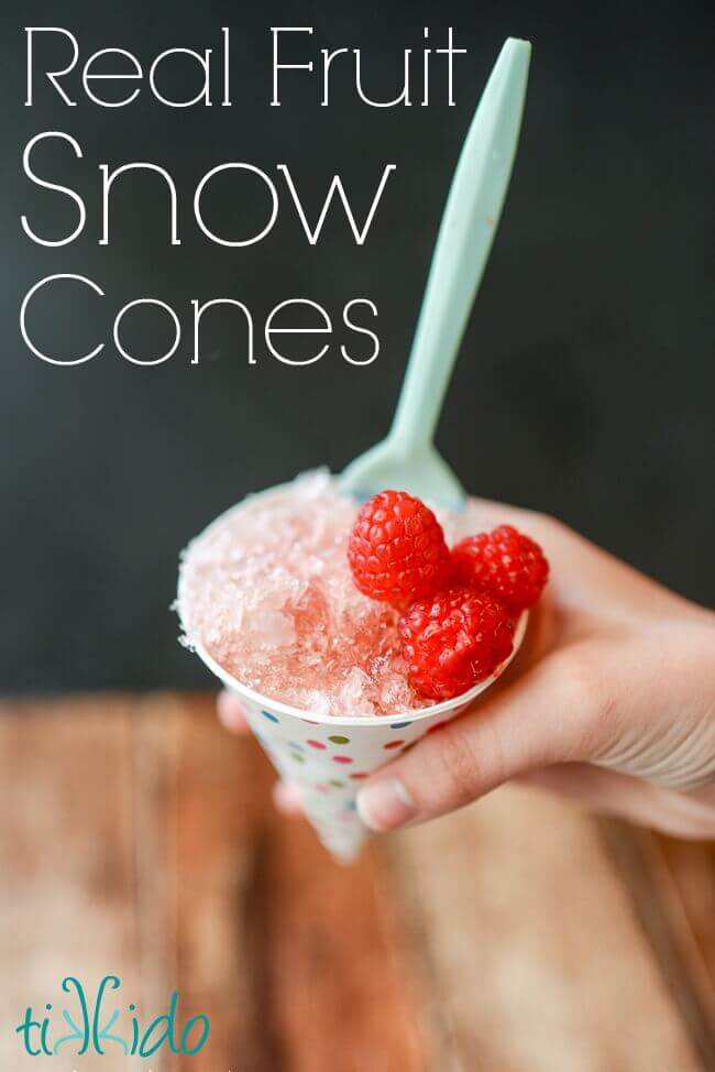 Healthy Fruit Snow Cone Syrup Recipe and Tutorial
