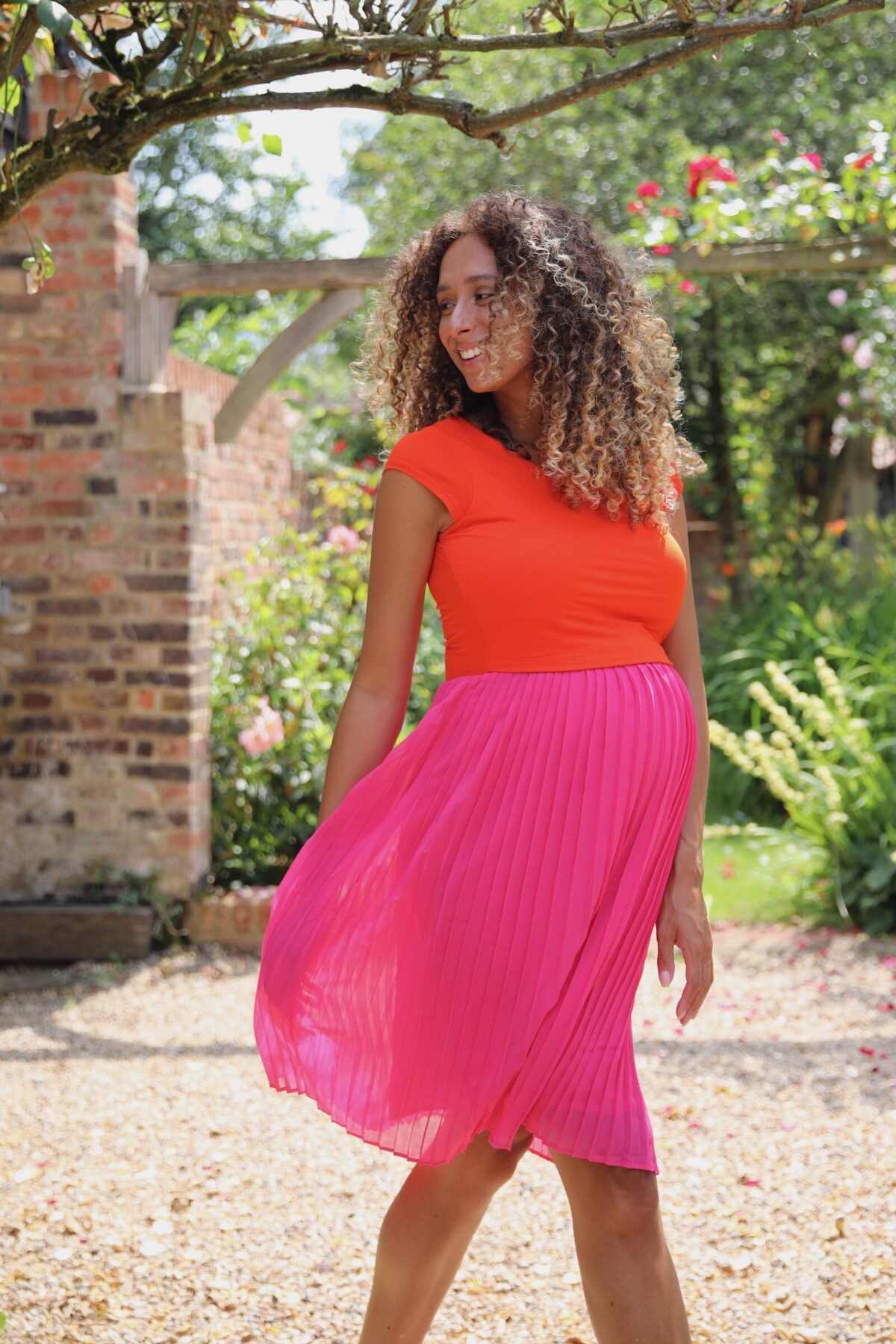 Summer Nursing Dress Colourful Summer Maternity Dress Tilbea