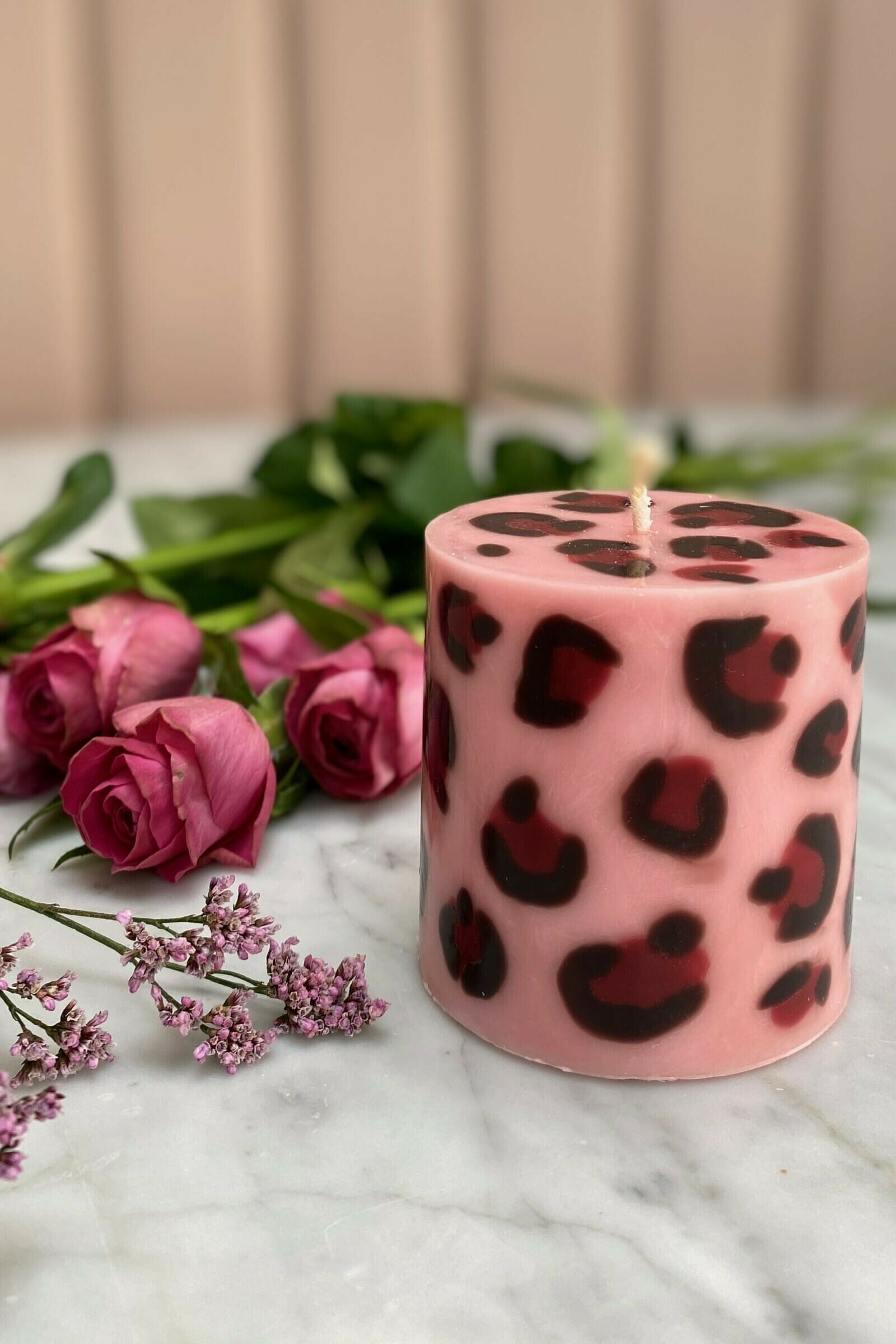 Leopard Print Candle Tilbea