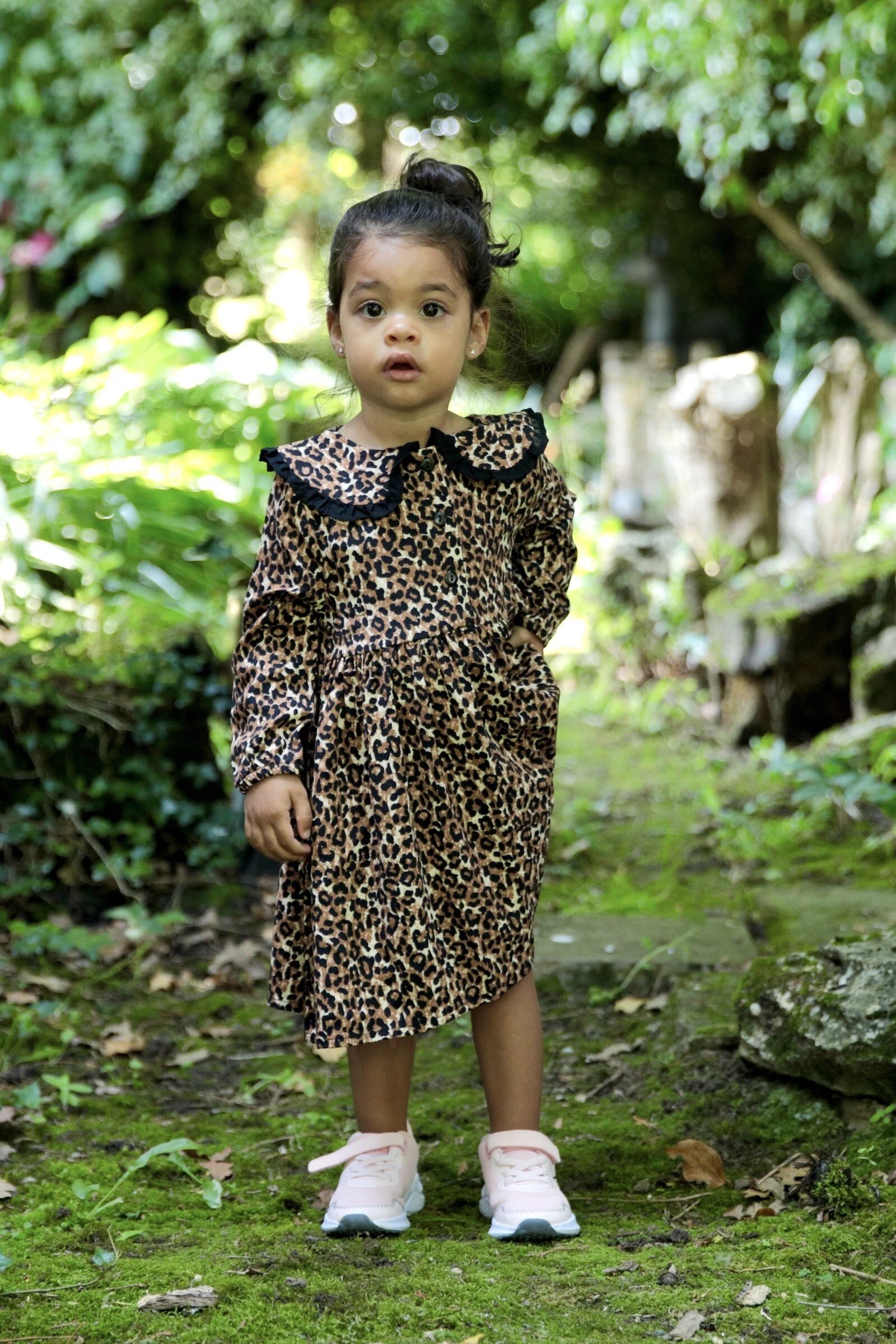 Girls Leopard Dress Matching Mum Leopard Print Dress Tilbea