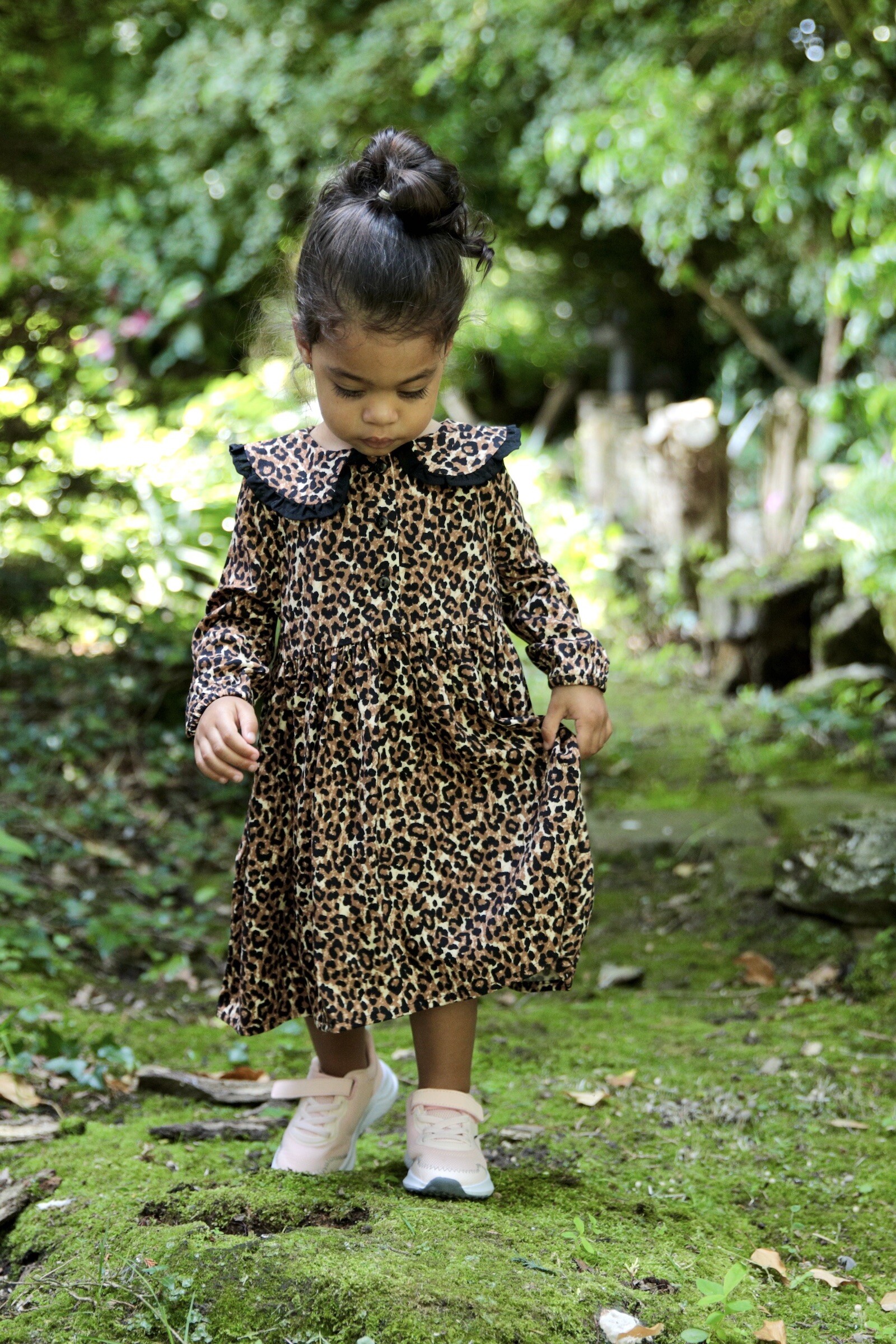 Girls Leopard Dress Matching Mum Leopard Print Dress Tilbea