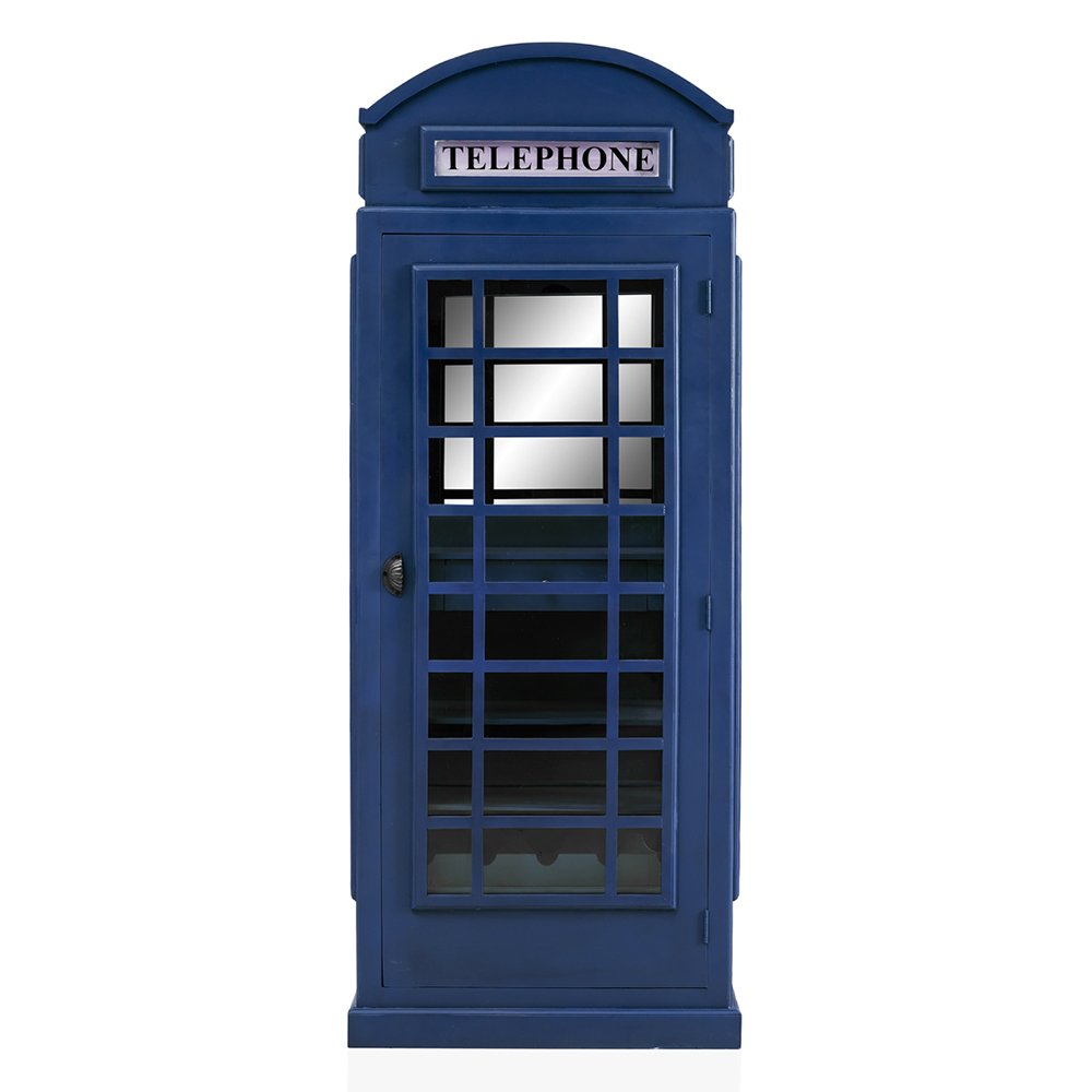 Big Wooden Telephone Booth Storage Without Stickers; (71x41x201