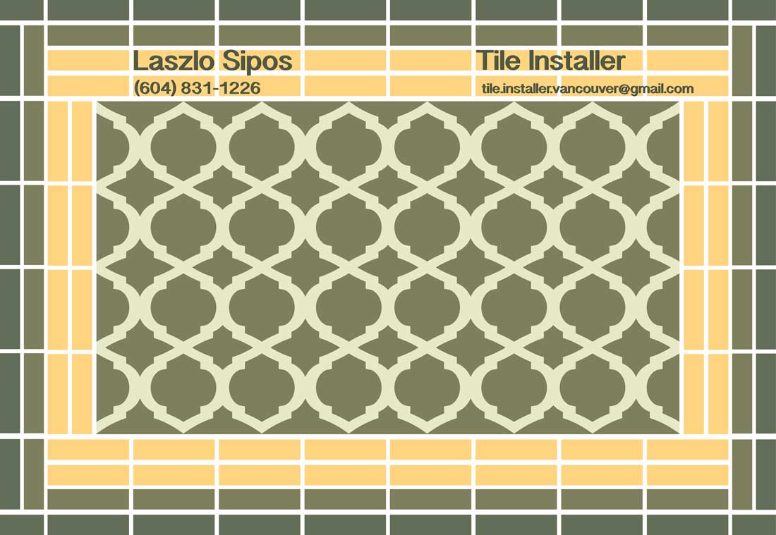Laszlo Sipos Tile Installer Vancouver BC