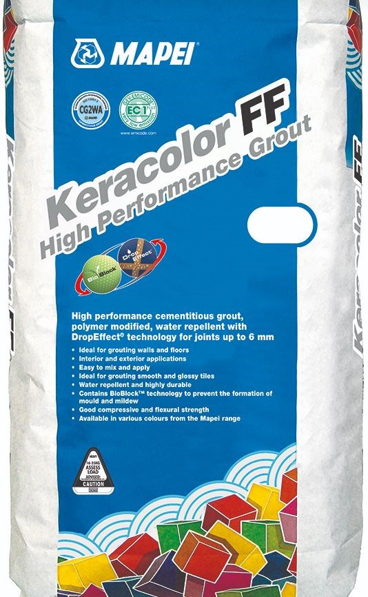 Mapei Keracolor Grout FF Medium Grey 112 20kg Tilers Direct