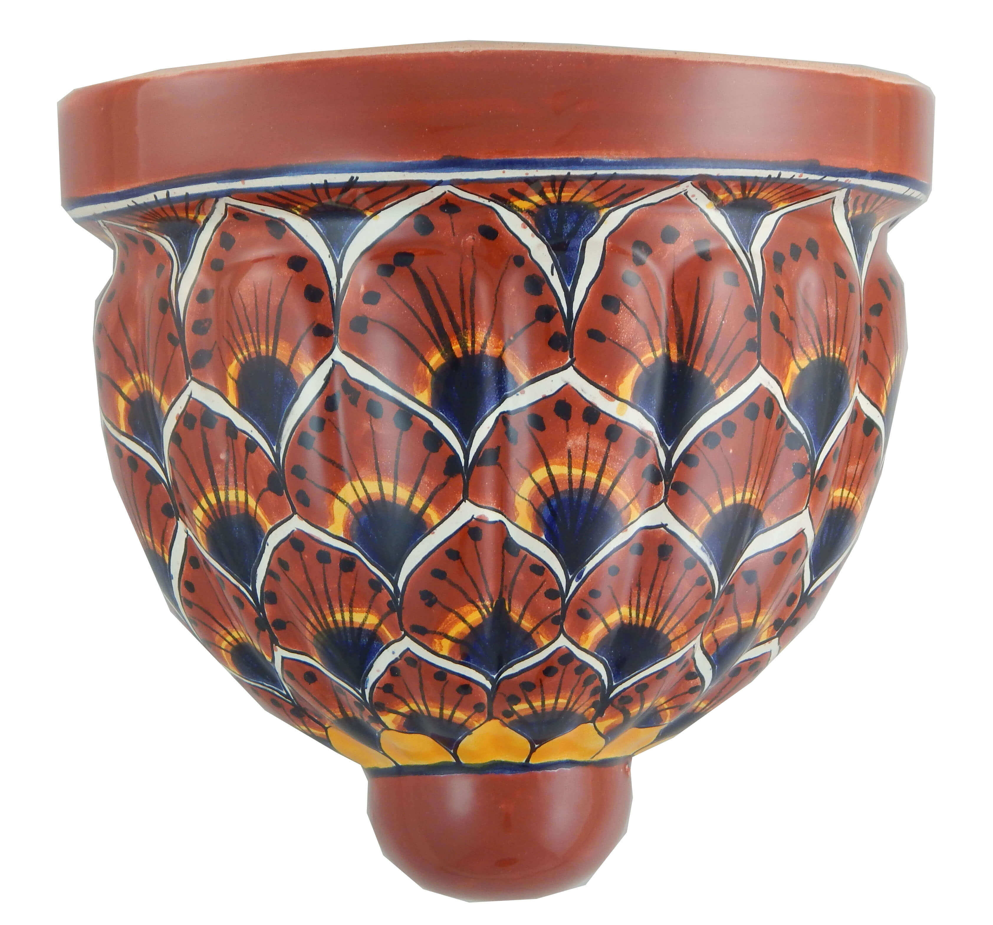 Mexican Talavera Ceramic Wall Planter 36 TilesAndTiles