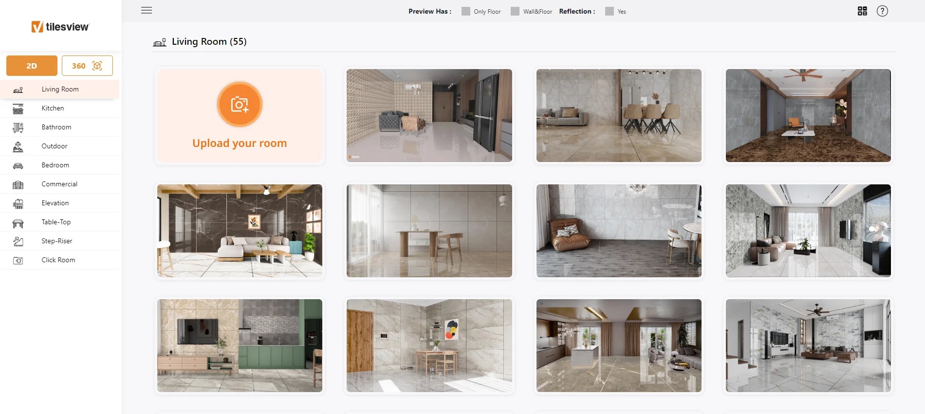 Match Wall Paint with Your Floors Using Tiles Visualizer