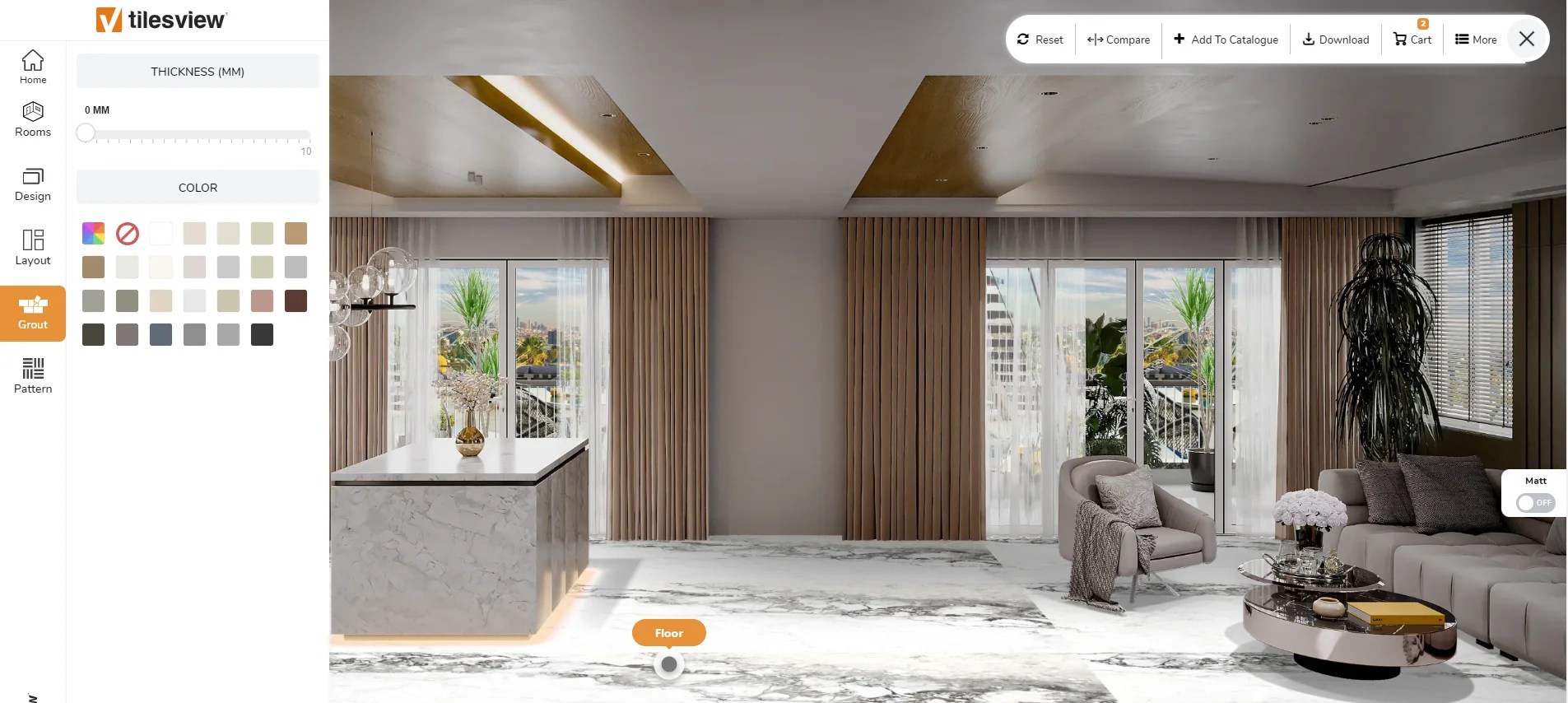 Exploring Grout Adjust Feature in Tile Visualizer Get Flawless Tile Installations