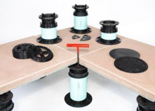 Paver Pedestal System | Raised Paver Deck System - Tile Tech Pavers