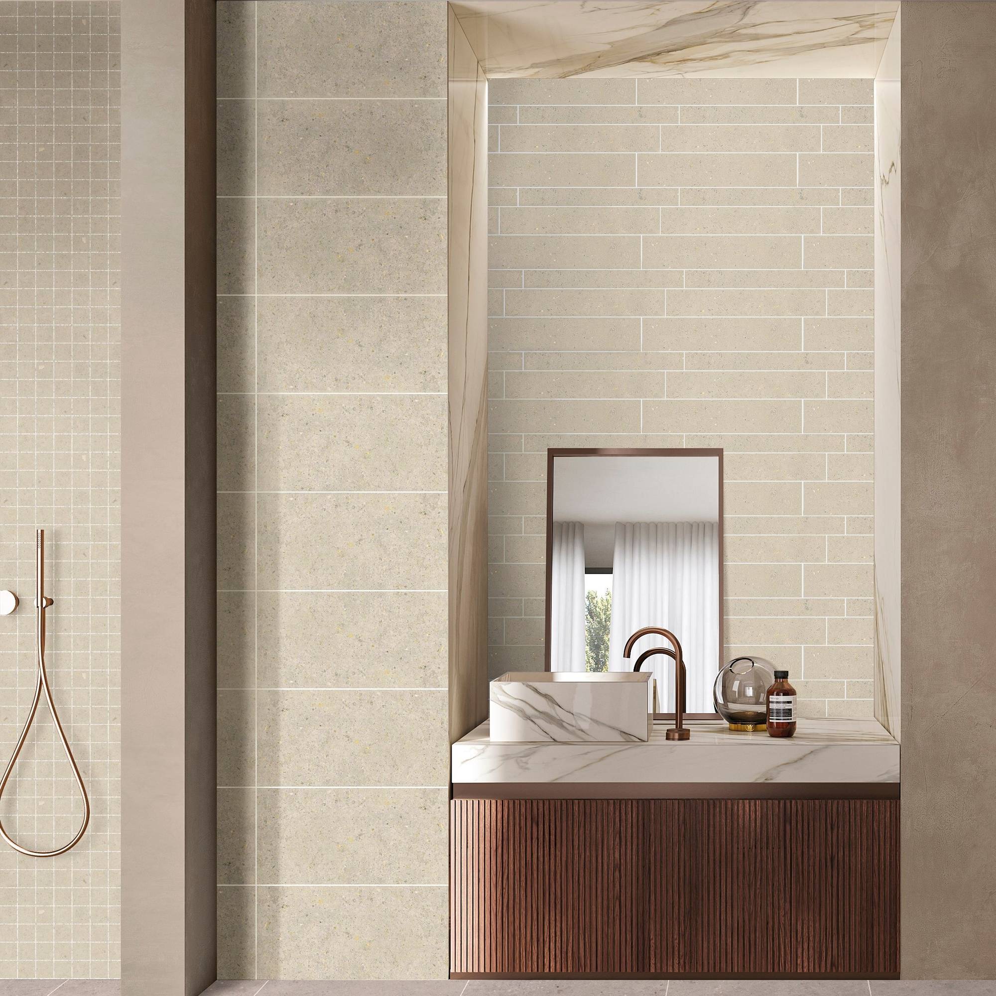Bathroom Wall & Floor Tiles Cornwal Patterned Bathroom Wall Tiles