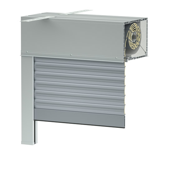 Aufsatzrollladenkasten mit der Revision von unten oder von
