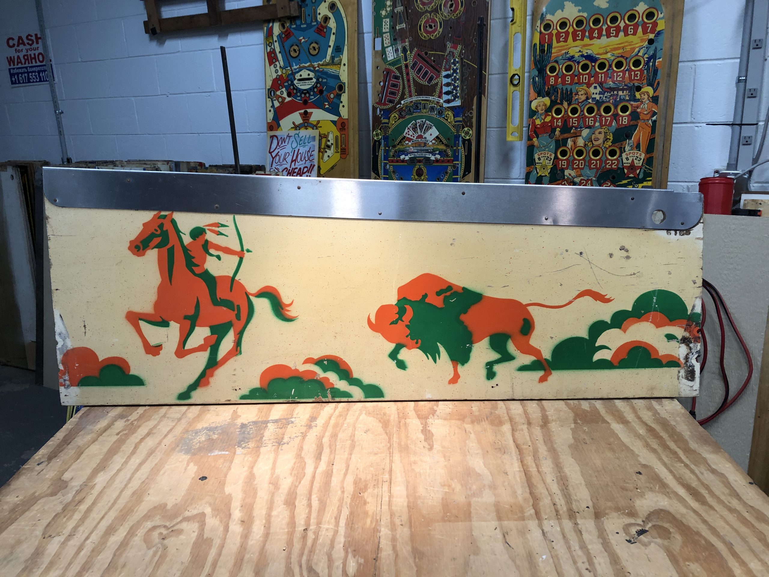 Bow and Arrow 1975 Bally Tiltcycle Upcycled Pinball Pop Art