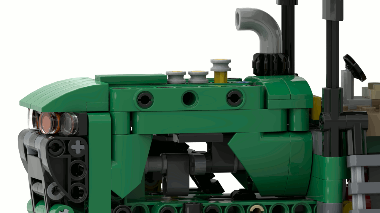 LEGO MOC 42168 John Deere 8RX Tractor alternate build plus tracks by