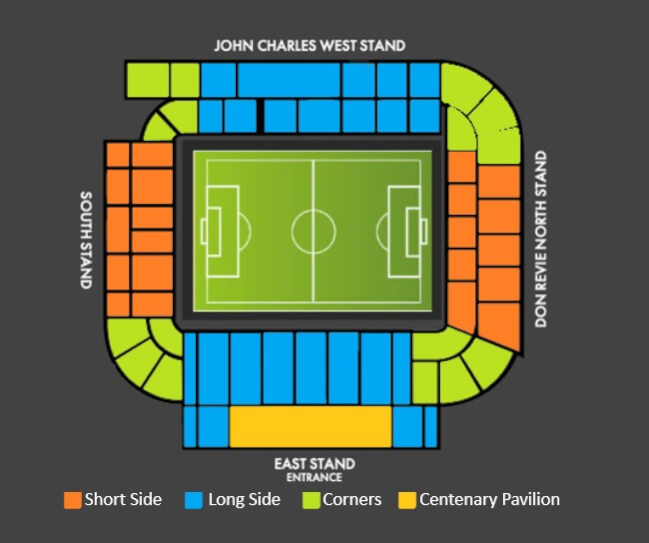 Elland Road Seating Plan Leeds United Seating Chart SeatPick
