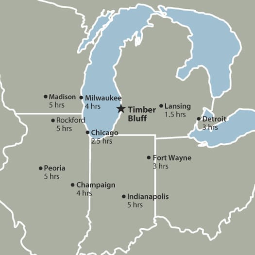 Maps & Directions Timber Bluff