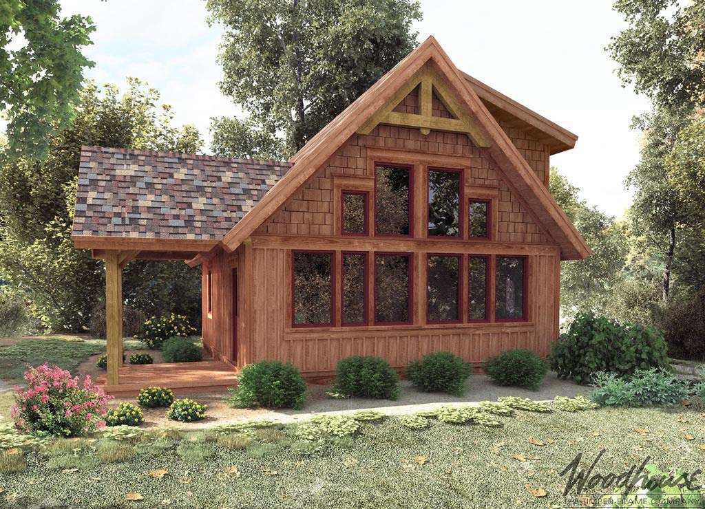 Home of the Month The CedarRun Timber Frame Cabin Design