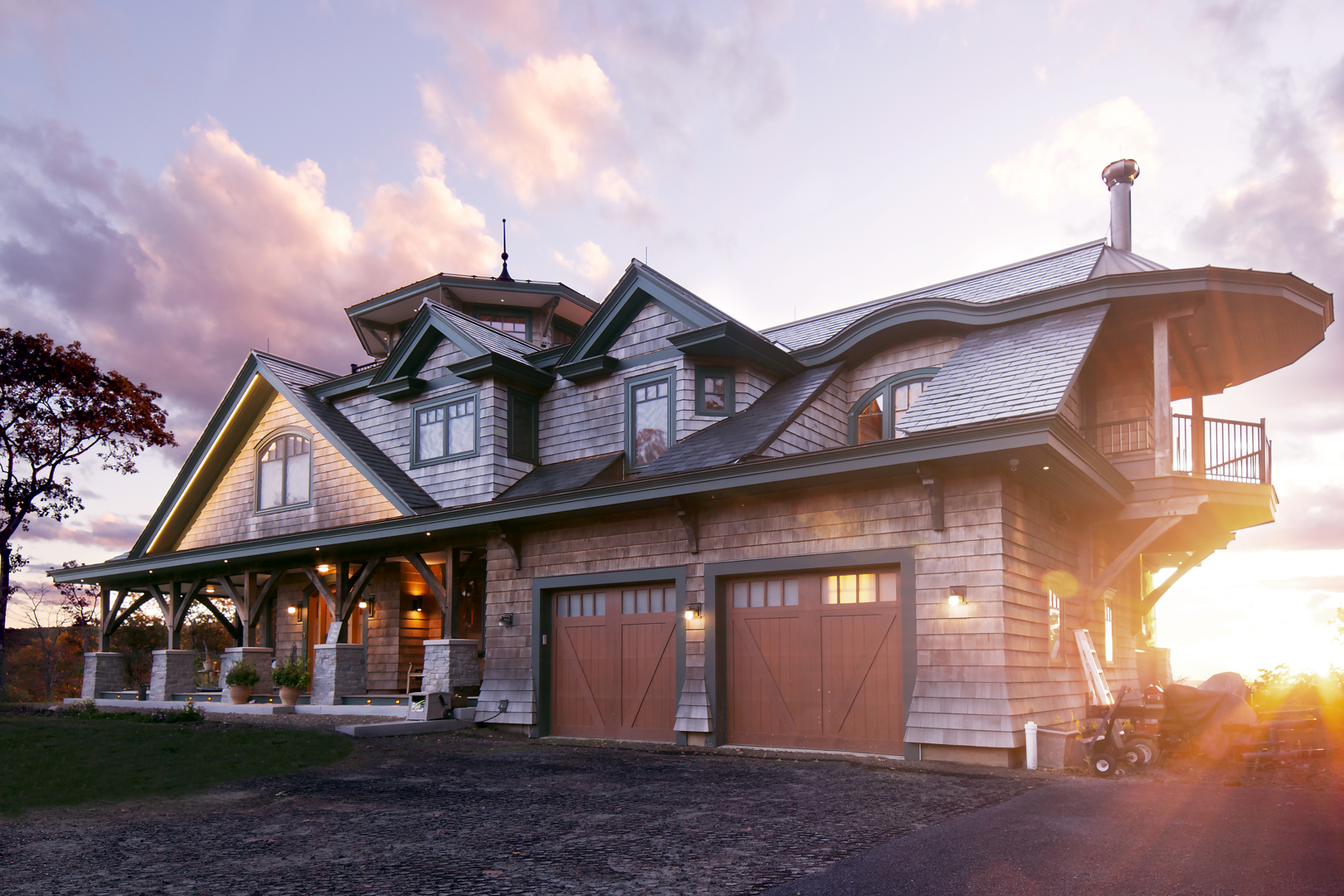 Magical Custom Timber Frame Home in The Berkshires, MA Woodhouse The