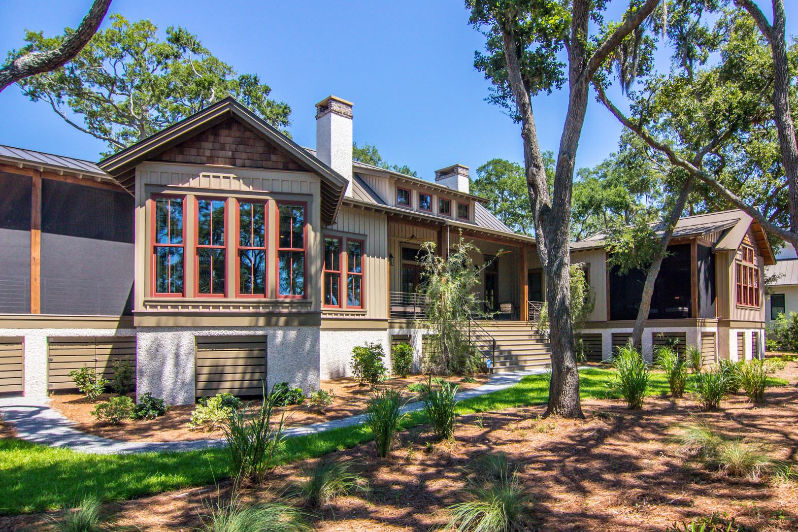 Relaxing Custom White Oak Timber Frame Low Country Home in Beaufort, SC