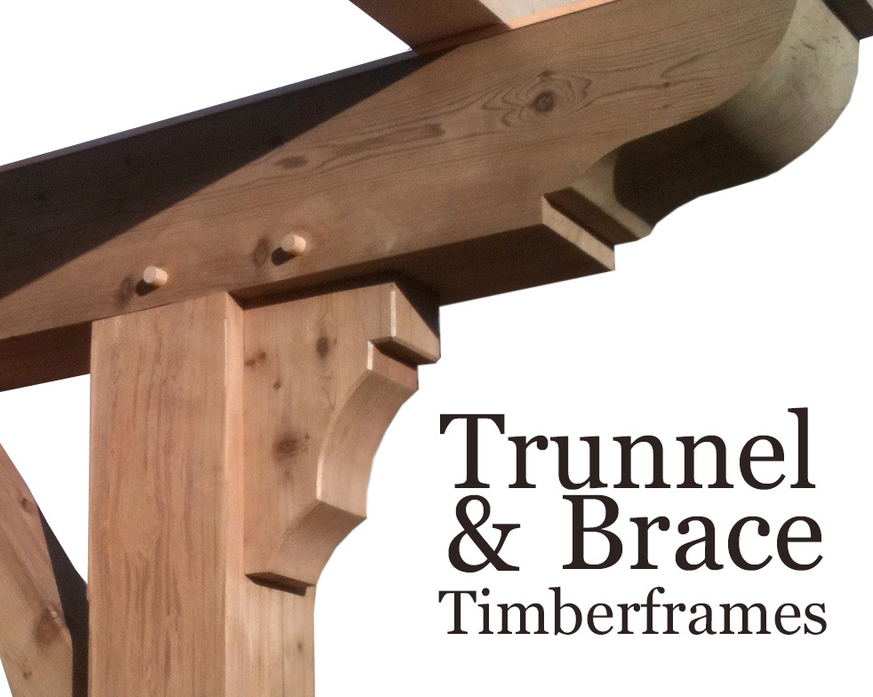 Trunnel and Brace Woodworks Timber frame construction of Colorado