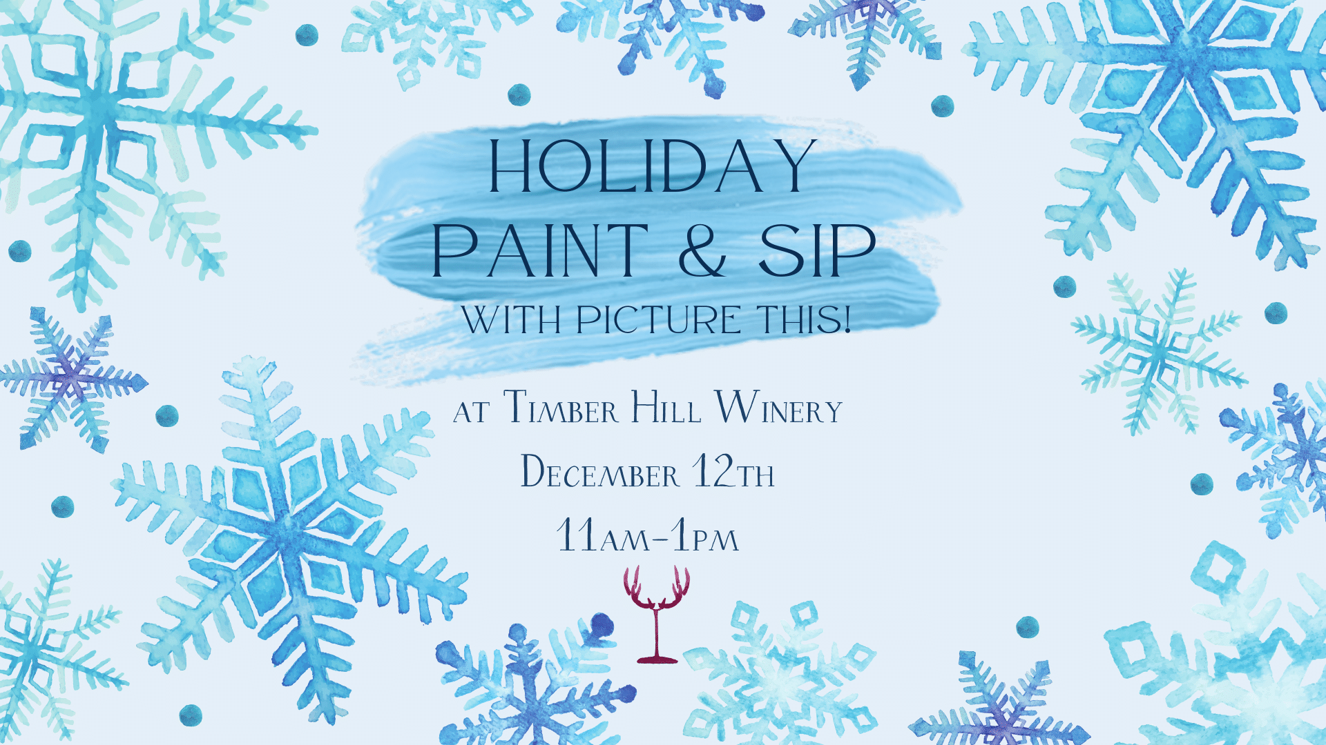 Holiday Paint and Sip with Picture This Creative