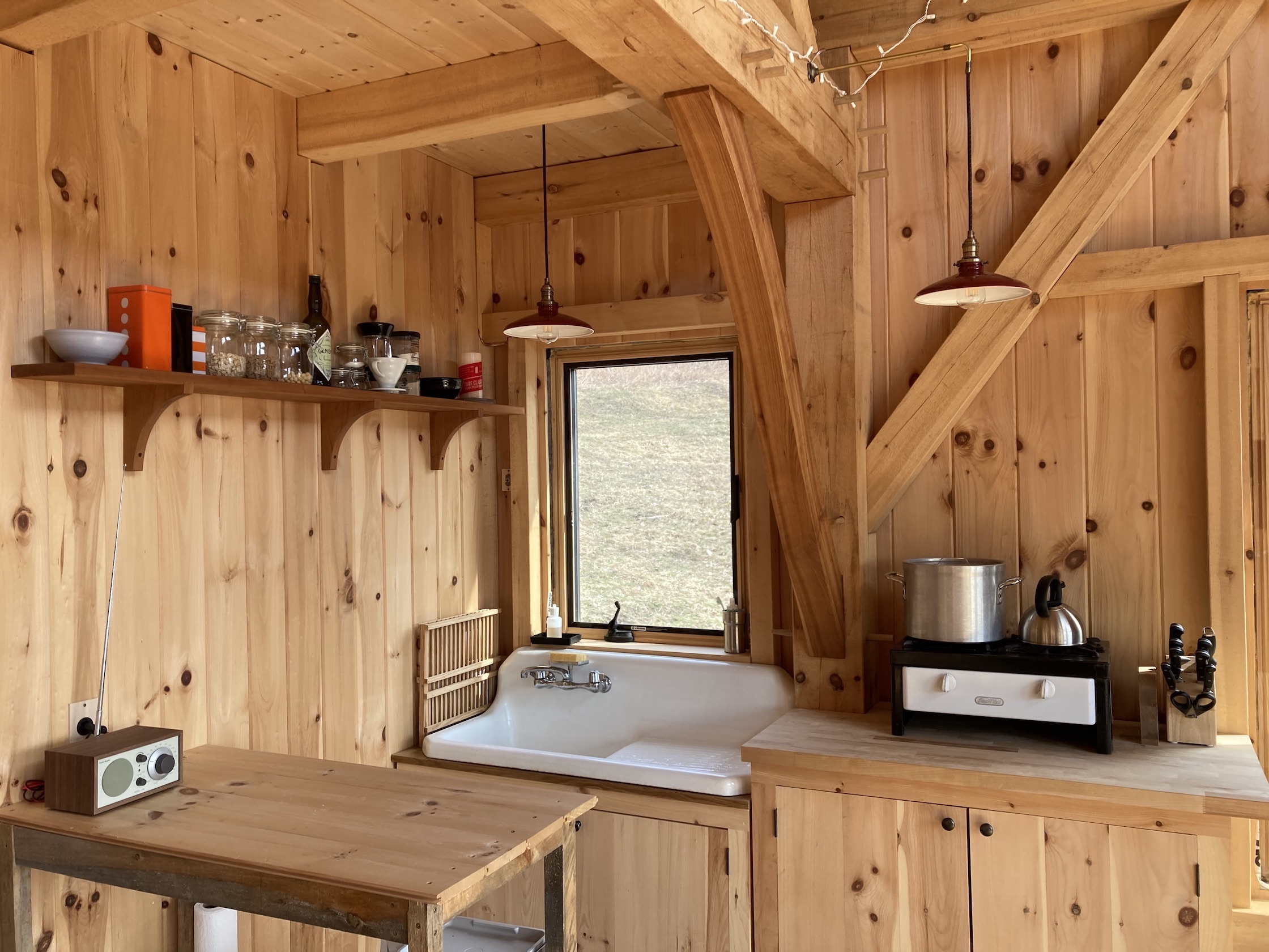 Off Grid Timber Frame Cabin on an old Vermont Homestead