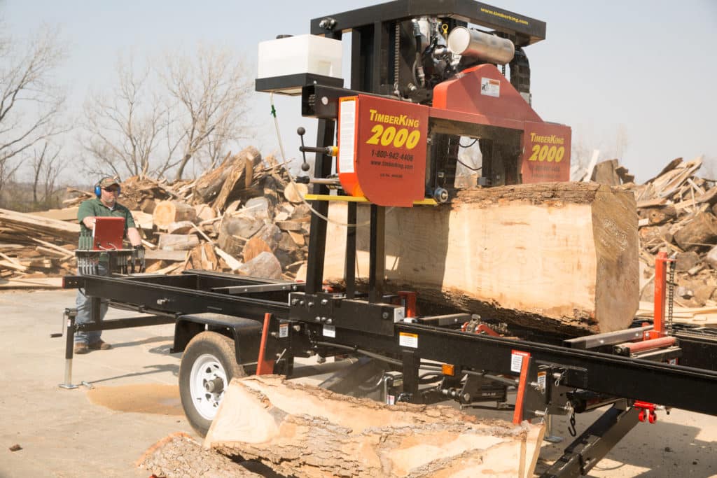 Heavy Industrial Full Hydraulics Portable Sawmill TimberKing